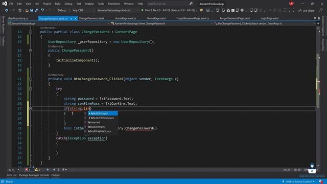 How to Change Password in Firebase Authentication Using Xamarin Forms смотреть онлайн