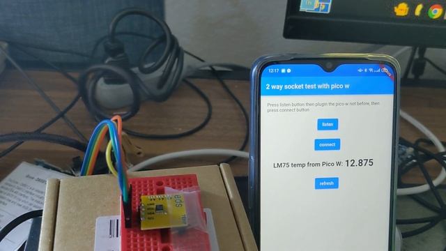 2 way socket comms with pico-w (micropython) and android flutter app, source in the description смотреть онлайн