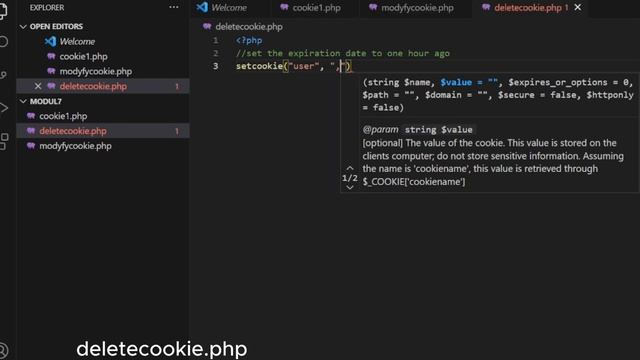 MODUL 7 PHP (deletecookie.php) Part 3 смотреть онлайн