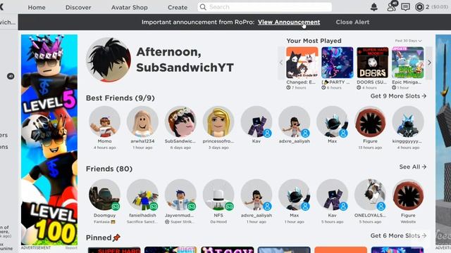 Roblox extension RoPro's "important" announcement смотреть онлайн