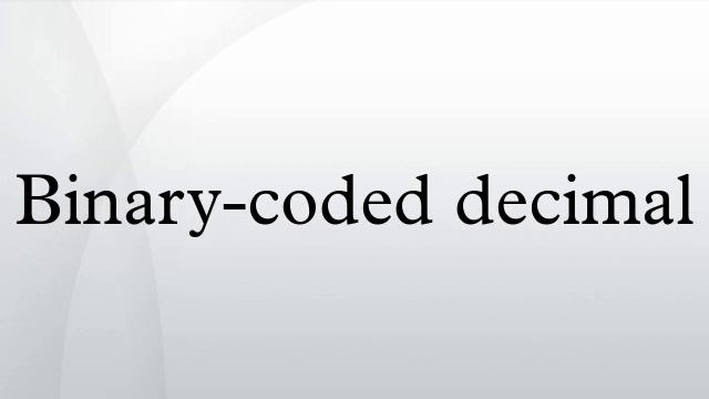 Binary-coded decimal смотреть онлайн