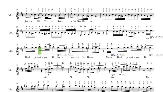 Pasoori Coke Studio - Violin Sheet Music