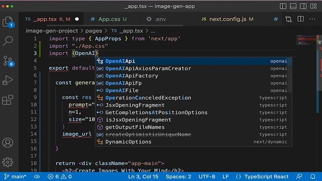 Build a DALL-E Image Generator - React - Javascript - OpenAI - Lecture 3 смотреть онлайн