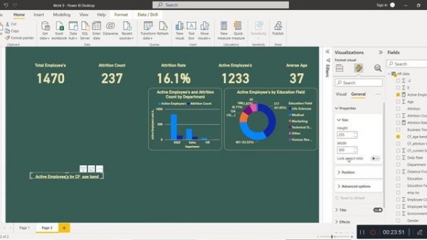 How to create HR Analytics Dashboard by using Power BI in 30 Mins | Microsoft Power BI Dashboard |