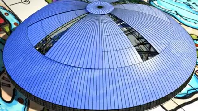 Проект аквапарка с раздвижной крышей от OpenAire смотреть онлайн