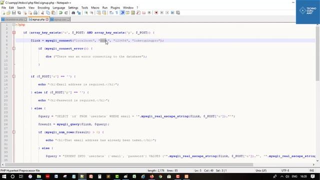 Create SIGN UP Page in PHP with HTML, CSS and MySQL || Web Development Classes in Hindi смотреть онлайн