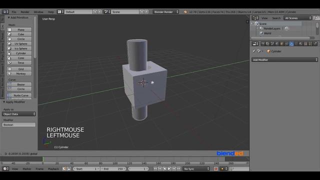 How To Cut A Hole In Object In Blender? - Quick Tutorial смотреть онлайн