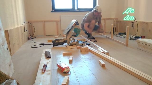 Подиум с двумя кроватями и светодиодной подсветкой. Подробно.Podium with two beds смотреть онлайн