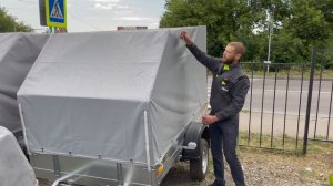 Изготовление тента на прицеп. Замер тента на прицеп. Тент-Опт