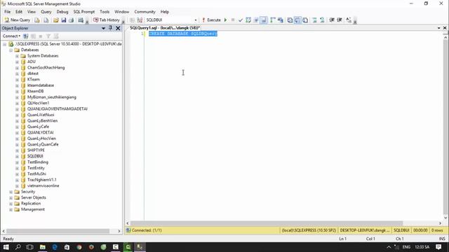 [Khóa học sử dụng SQL server] - Bài 2: Tạo database | HowKteam смотреть онлайн