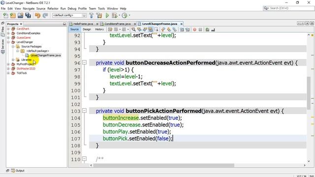 Java Beginner 12 GUI Control SetEnabled смотреть онлайн