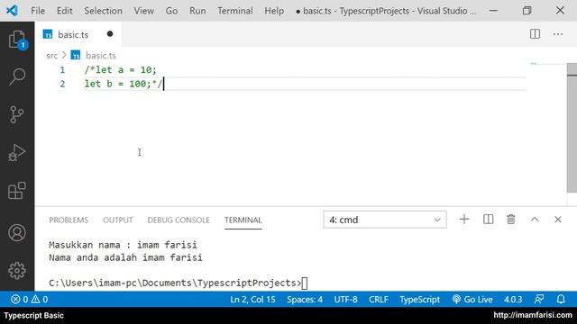 Typescript Basic 13 - Komentar (Comment) смотреть онлайн