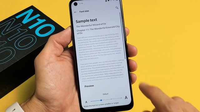 OnePlus Nord N10: How to Increase/Decrease Text Font Size смотреть онлайн