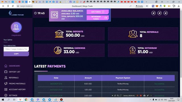 wego-trade каждый день по 10 $ без проблем смотреть онлайн