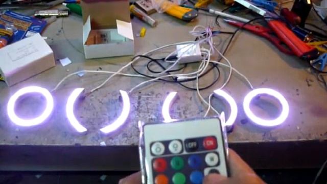 RGB-контроллер и одноцветные кольца