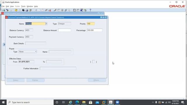 Oracle E-Business Suite HRMS Training Payment Method in Payroll смотреть онлайн