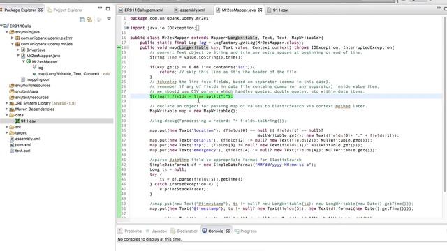 11.8 ElasticSearch Training - Create MapReduce Mapper Class for ElasticSearch Index data loader смотреть онлайн