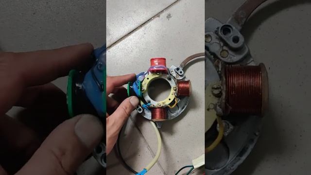 Электронное зажигание Вихрь на МВ 1 под маховиком МБ 2. смотреть онлайн