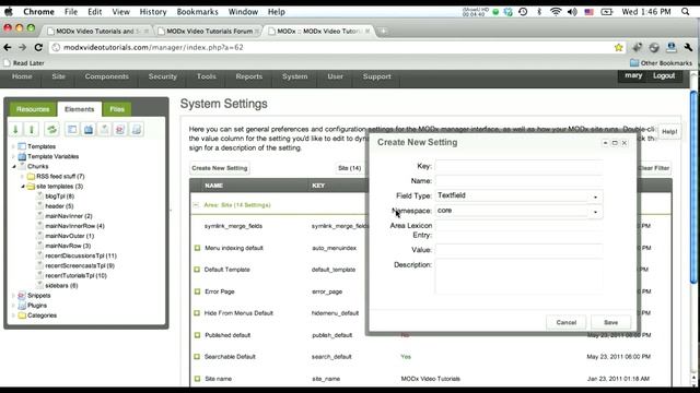 MODx Revolution - How to Create Custom System Settings смотреть онлайн