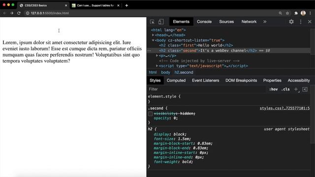 CSS3 #13 Отображение элементов и вендорные префиксы (Display vs. Visibility, Vendor Prefixes) смотреть онлайн
