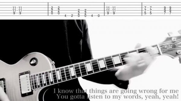 【TAB】Crazy Train Live ver. Randy Rhoads Guitar Cover Tribute Ozzy Osbourne Lyrics