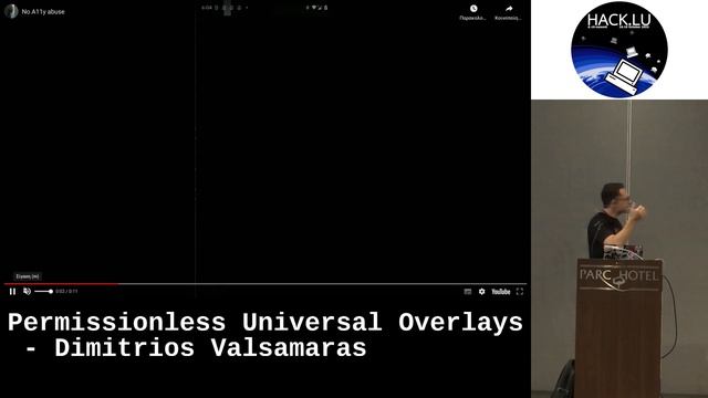 Hack.lu 2023: Permissionless Universal Overlays - Dimitrios Valsamaras смотреть онлайн