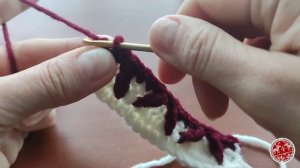 Ленивый жаккард крючком