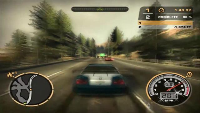 NFS MW BMW M3 GTR vs The Blacklist No 14 Taz смотреть онлайн