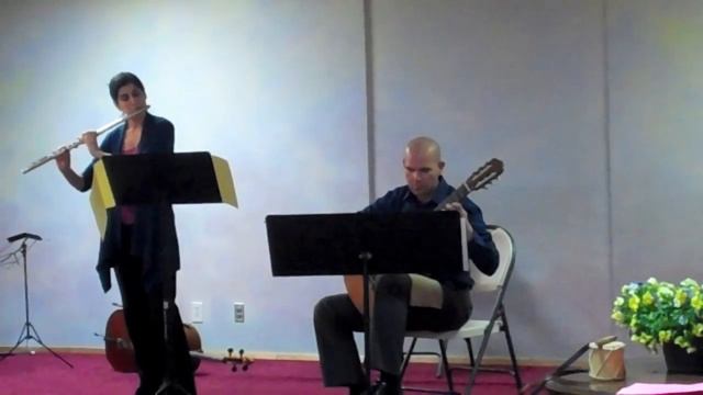 Anitra's Dance Grieg Guitar Flute duet смотреть онлайн
