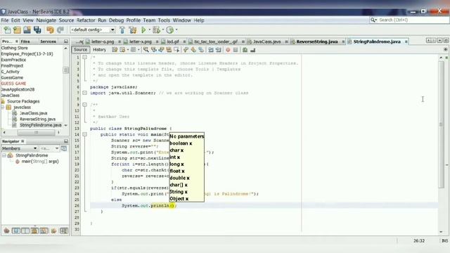 Java Program : String Palindrome смотреть онлайн