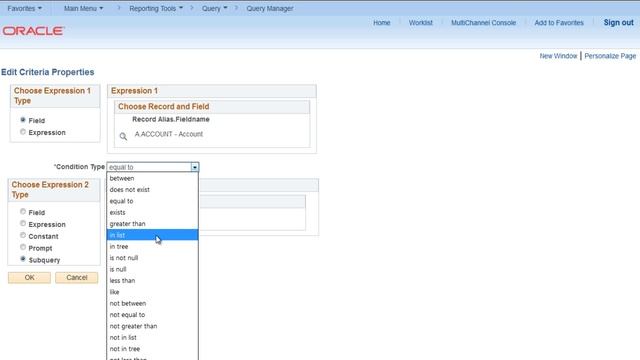 PeopleSoft PS Query - Subquery смотреть онлайн