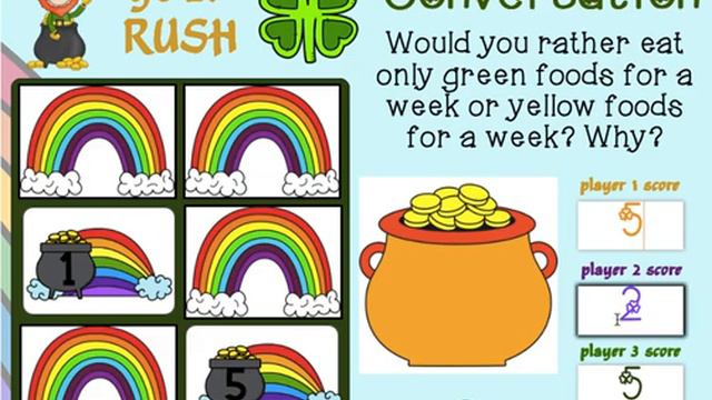 Speech Rocks - Gold Rush St. Patrick's Day Conversation Game