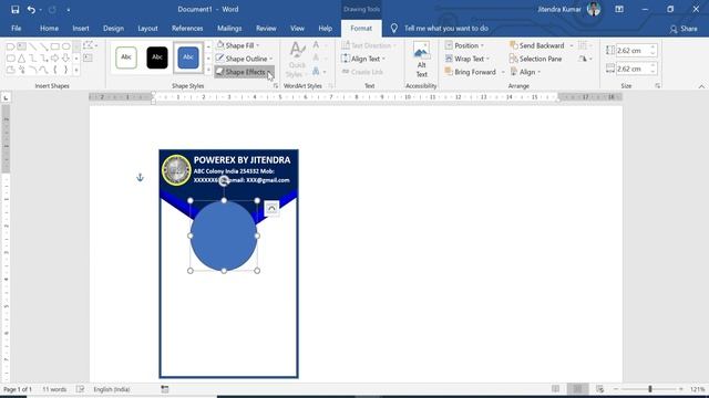 Employee ID Card Design in Microsoft Word | ID Card Design in MS Word (Hindi) смотреть онлайн