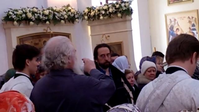 Храм Вход Господень в Иерусалим в Бирюлево.Архиерейское служение.митрополит Арсений..(3) смотреть онлайн