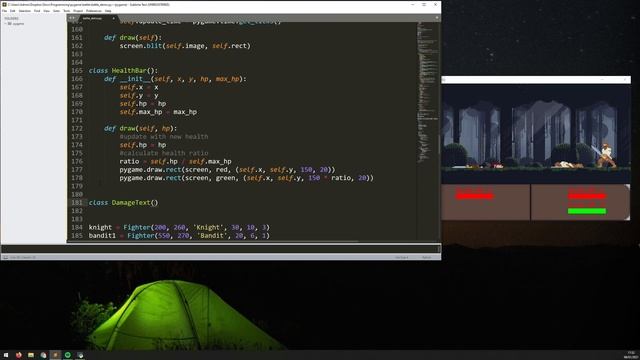 Python Final Fantasy Style RPG Battle in PyGame - Timelapse смотреть онлайн