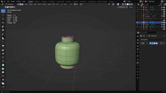 Как моделировать при Subdivision Surface в Blender 3.0+ смотреть онлайн