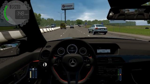 City Car Driving 1.5.9 Mercedes-Benz C63 AMG W204 | Fast Driving смотреть онлайн