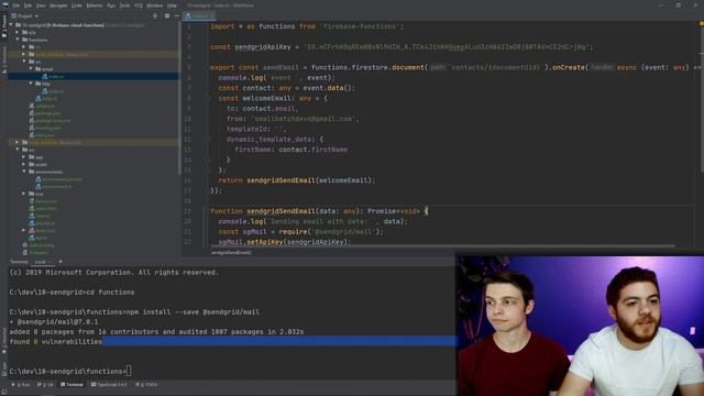 SEND EMAILS from your web app | How to use Sendgrid with Angular | How to use Sendgrid with Firebas смотреть онлайн