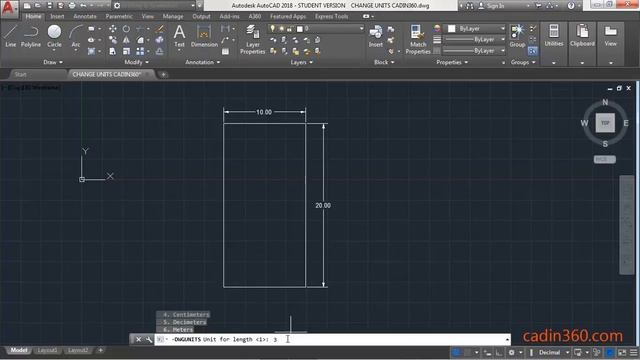 How to change units in AutoCAD from inches to mm смотреть онлайн