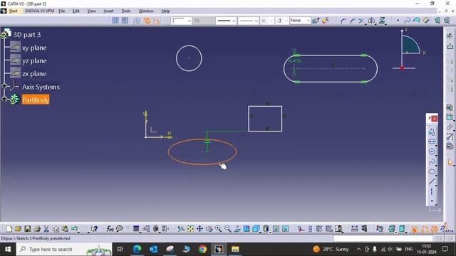 #3 Catia Part Design - Multi - Pad command | Catia Part modeling | Part Design | смотреть онлайн