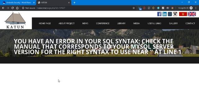 Umbrella Security Exploit Scanner V1 смотреть онлайн