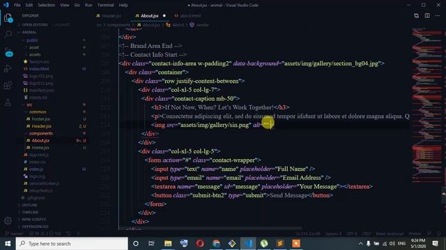52.How to convert Html to React Template | About Component смотреть онлайн