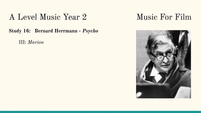 Study 16: Bernard Herrmann - Psycho: Marion смотреть онлайн