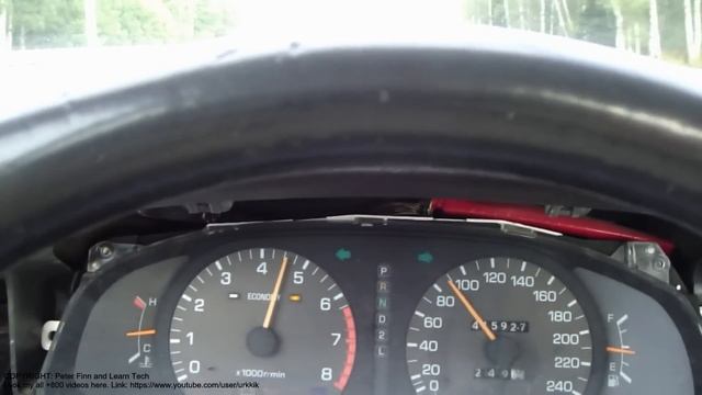 Toyota Camry 2.2 acceleration test 0 km/h to 100 km/h. Years 1991 to 2002. Automatic transmission. смотреть онлайн