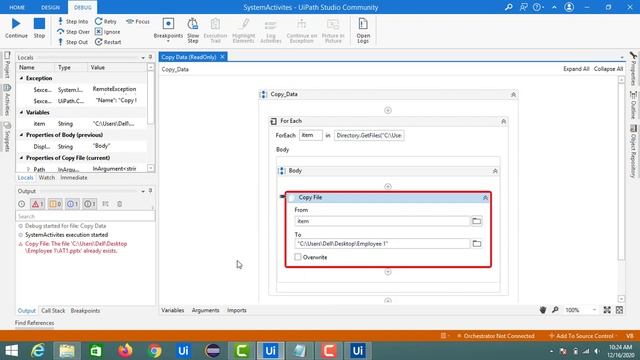 Copy File activity to Copy files from one directory to other directory using UiPath|System Activite смотреть онлайн