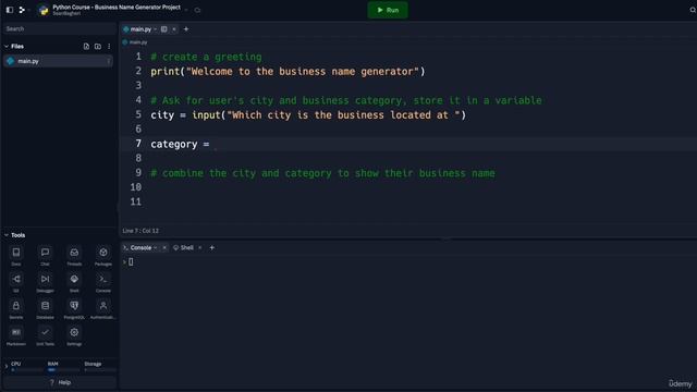 16. Project Business Name Generator || 2. Beginner Printing Text in Python || Python Course смотреть онлайн