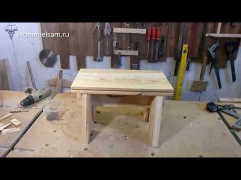 Простая скамейка для дачи. смотреть онлайн