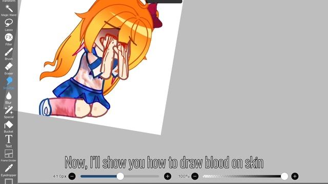 How I Draw Blood in Ibis Paint x | Tutorial | Skin + Clothing смотреть онлайн