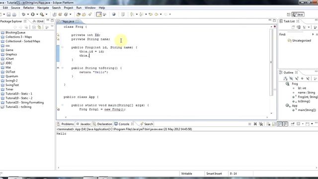 Part 21: toString() and the Object class смотреть онлайн