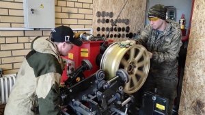 проточка литого диска токарным модулем